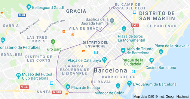 Buzoneo y reparto publicitario en el ensanche de Barcelona